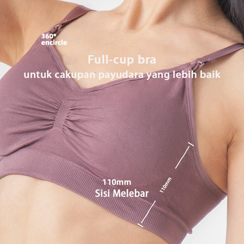 Bra Menyusui Tanpa Kawat Nursing Bh Murni Murah Bra Kait Depan Maternity Bra Jumbo 937