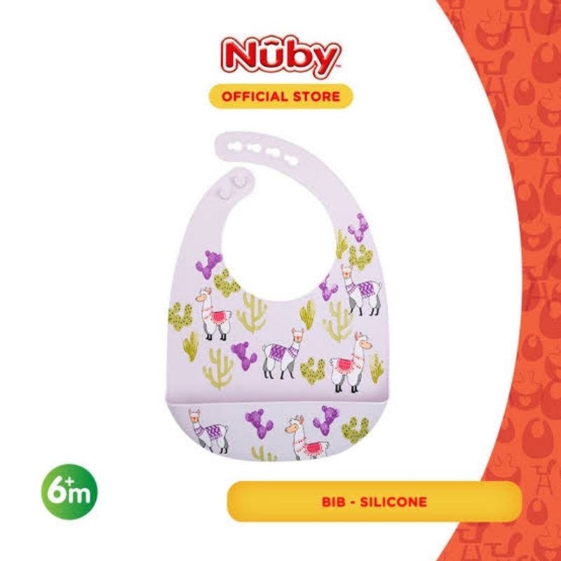 Nuby Silicone Bib / Celemek Karet