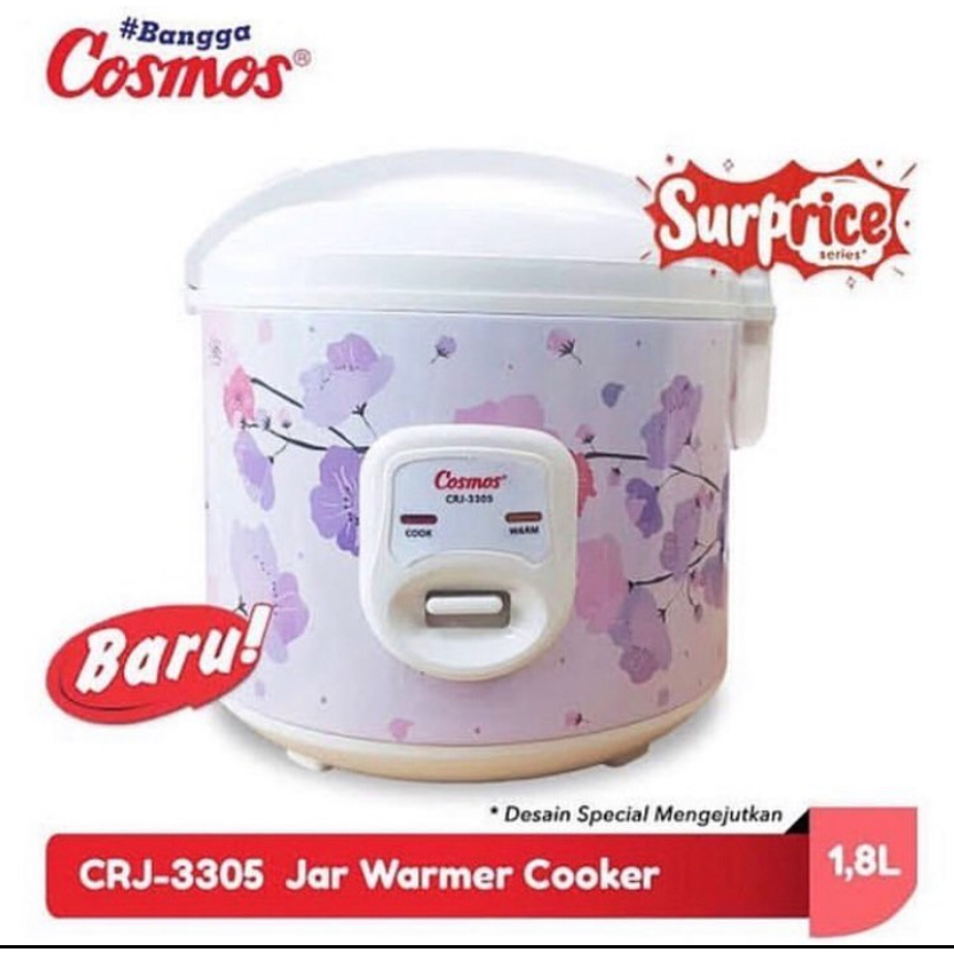 Magicom/Rice Cooker Cosmos 1,8 Liter CRJ 3305 Rice Cooker CRJ3305 1.8L Panci Anti Lengket