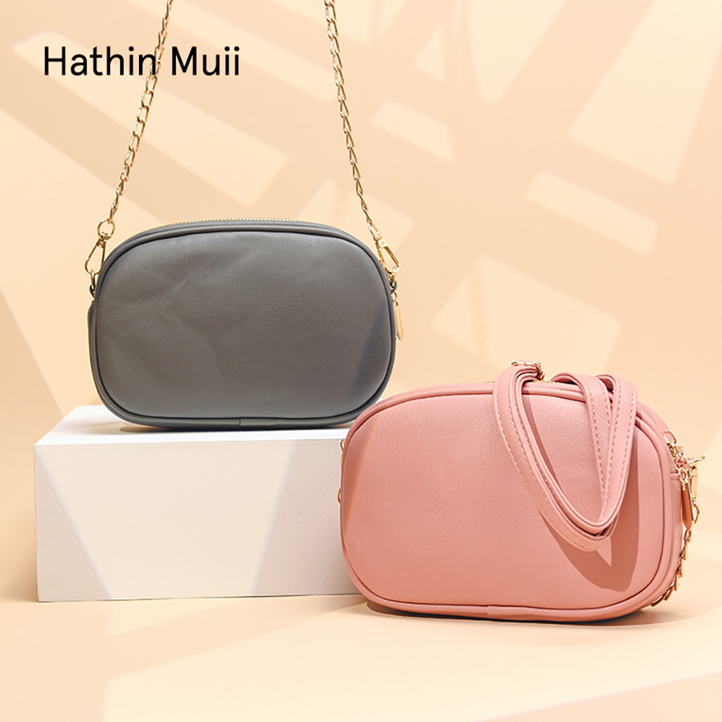 Hathin muii Tas Selempang Hiraki Handphone Wanita lmport Korea PUeather Premium Sofa Rachel slingbag Bahu Kecil shoulder Bag