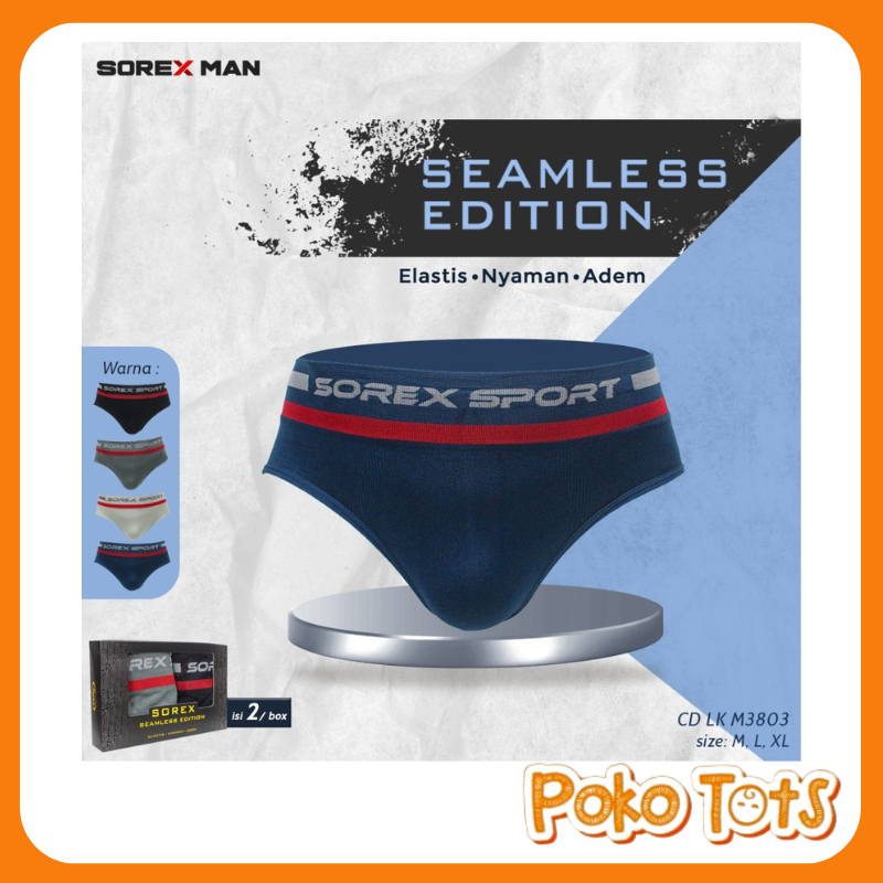 Sorex Man CD Seamless M3803 Celana Dalam Pria Segitiga CD Cowo Celana Dalam Sport Seamless