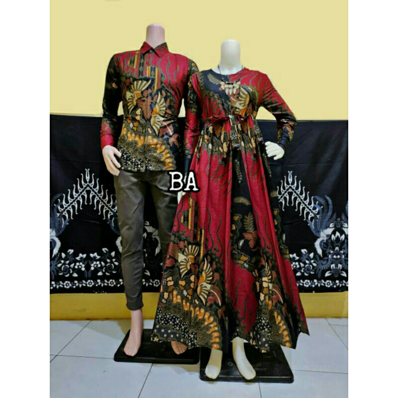 Batik Couple Modern Sarimbit Batik Couple Gamis Batik