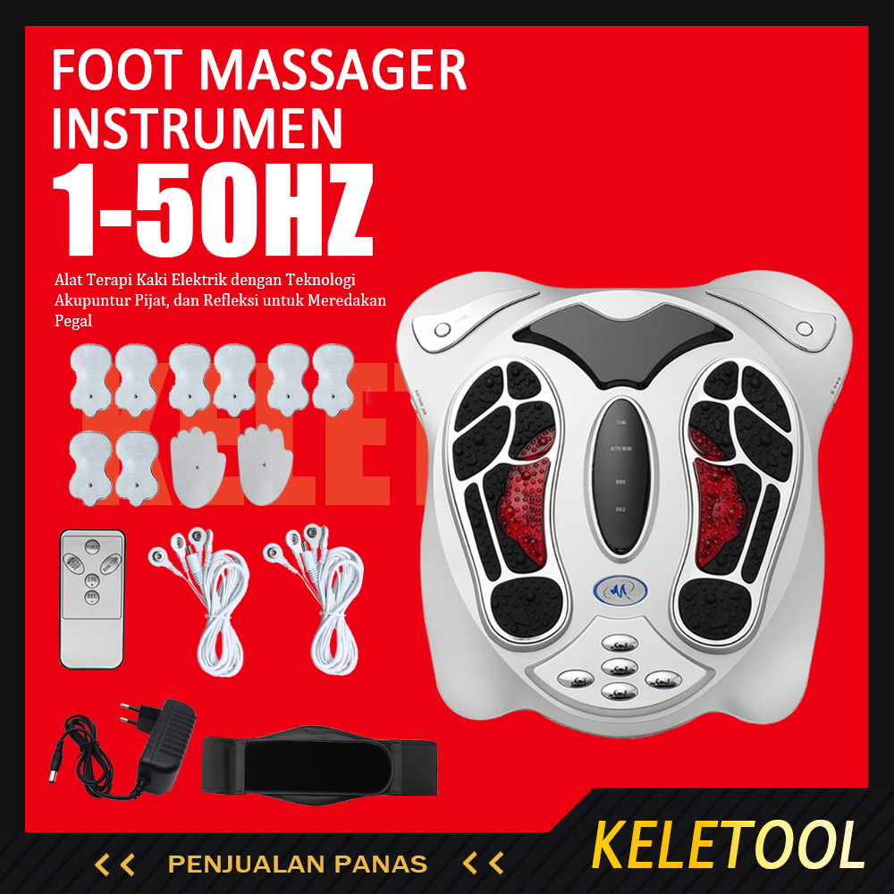 [ COD ] Alat Pijat Kaki Terapi Akupuntur Alat Pijat Kaki Listrik Foot Massager Merawat Darah Tinggi 