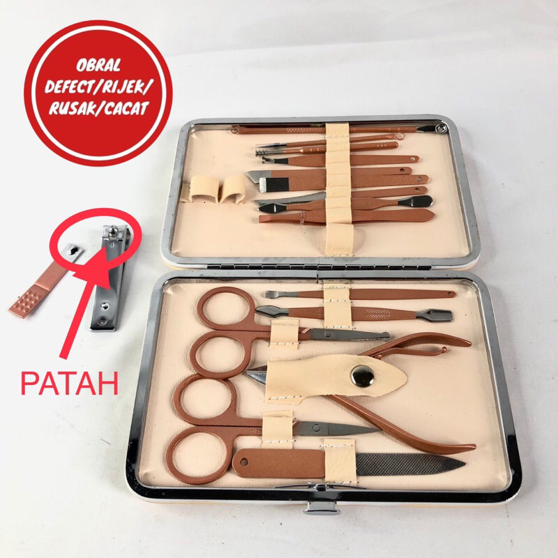 [OBRAL RIJEK] Nail Art Set Gunting Kuku Manicure Pedicure - ZJQ-18