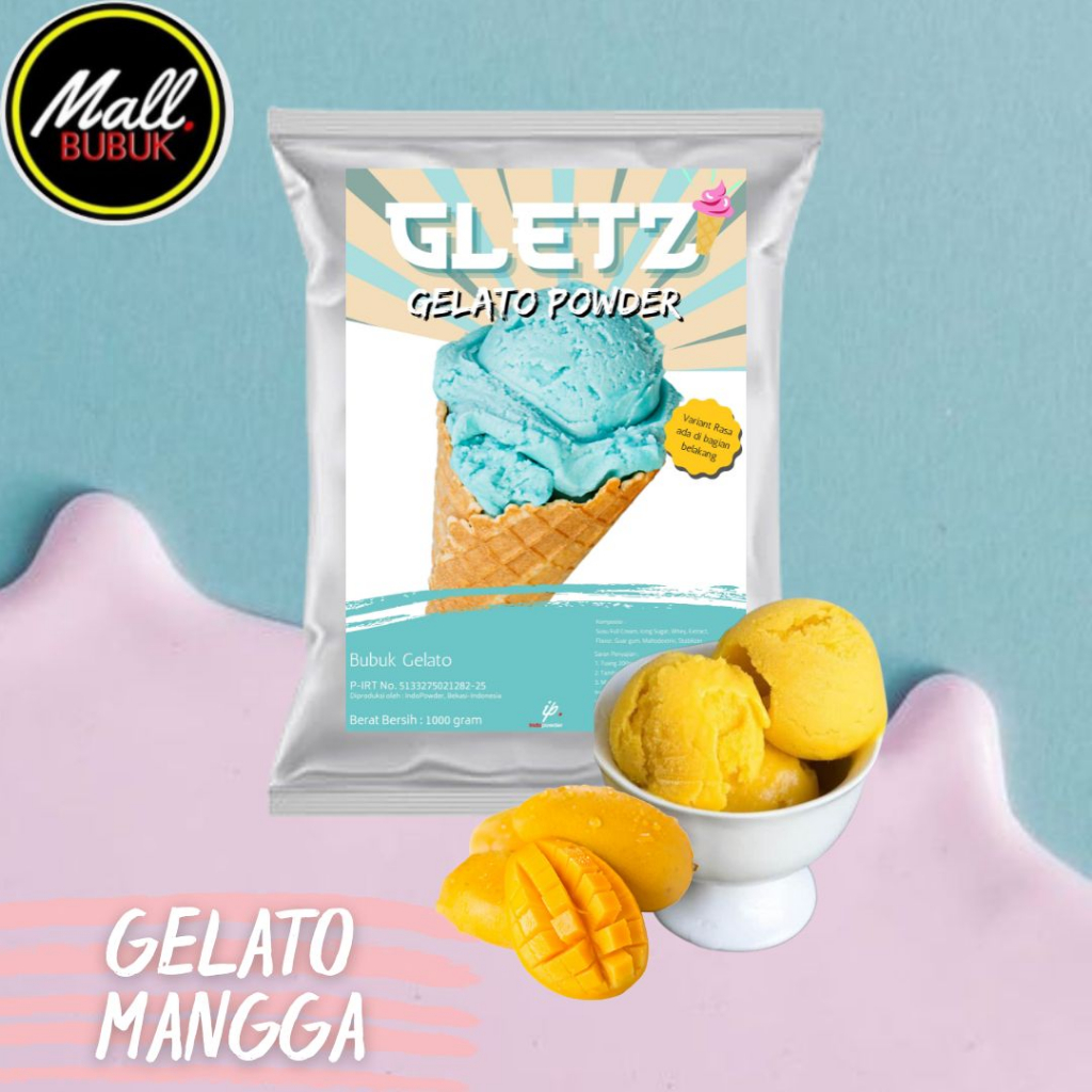 

GELATO MANGGA 1Kg I Bubuk GELATO MANGGA I GELATO POWDER 1Kg