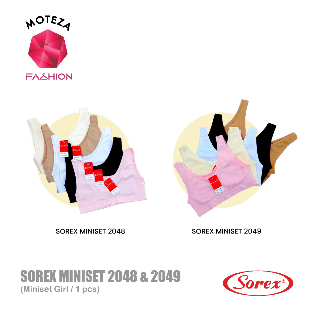 Sorex Miniset Pakaian Dalam / Bra Rajut BH ABG Anak Remaja Dewasa Perempuan  - 2048 ; 2049