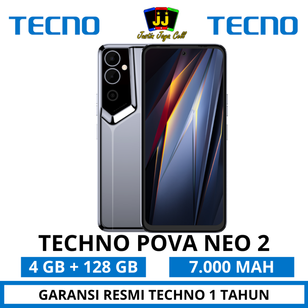 TECNO POVA NEO 2 4/128 GARANSI RESMI TECHNO 1 TAHUN