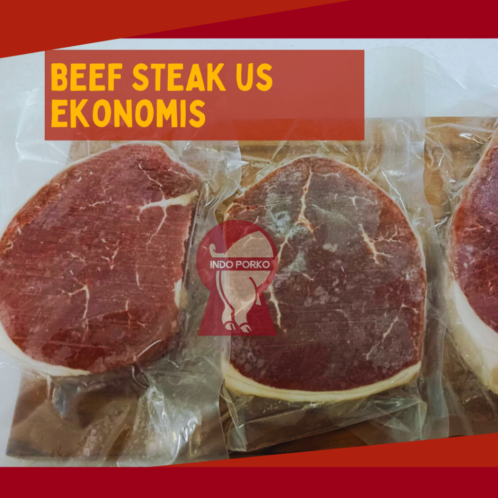 

Daging Steak Ekonomis Beef Sapi Empuk Juicy Non Meltique US 100gram