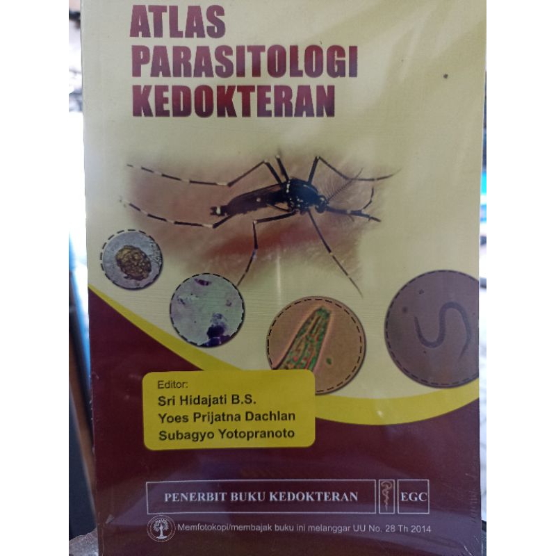 ORIGINAL & NEW BUKU: ATLAS PARASITOLOGI KEDOKTERAN,SRI HIDAJATI,BS, EGC