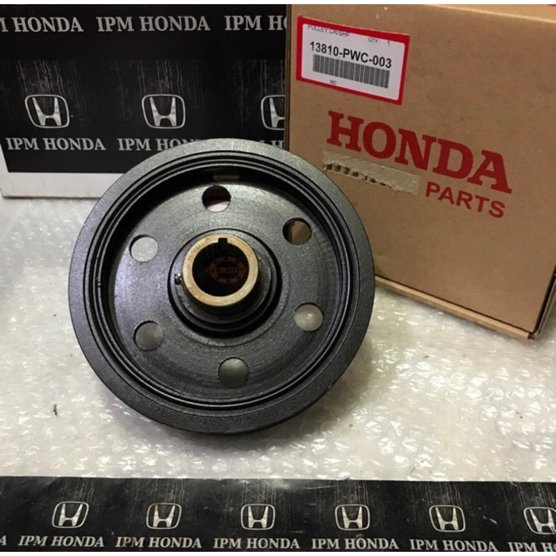 13810 PWC Poly Pulley Poli Krek Kruk As Crankshaft Honda Jazz GD3 City GD8 Idsi Vtec 2003 - 2008