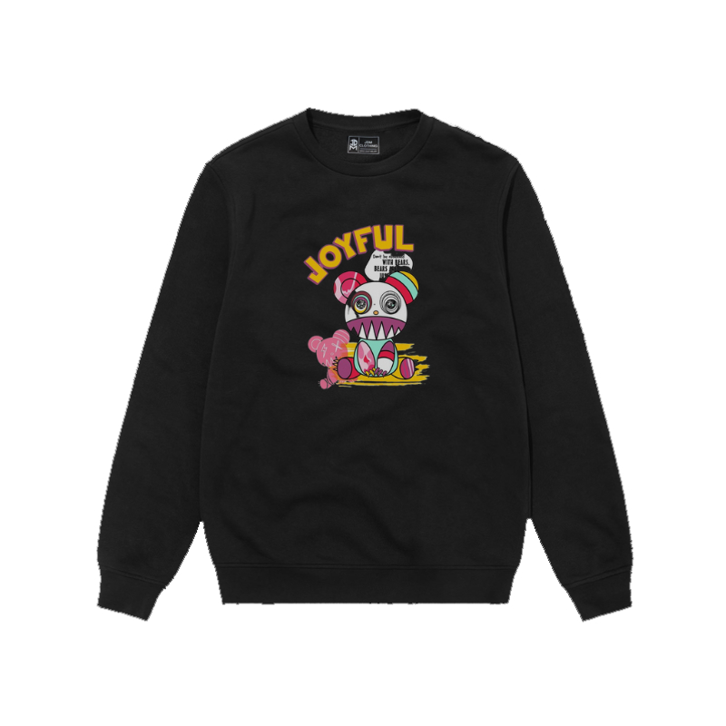 Sweater Crewneck Black Rock Punk Premium Terbaru Unisex