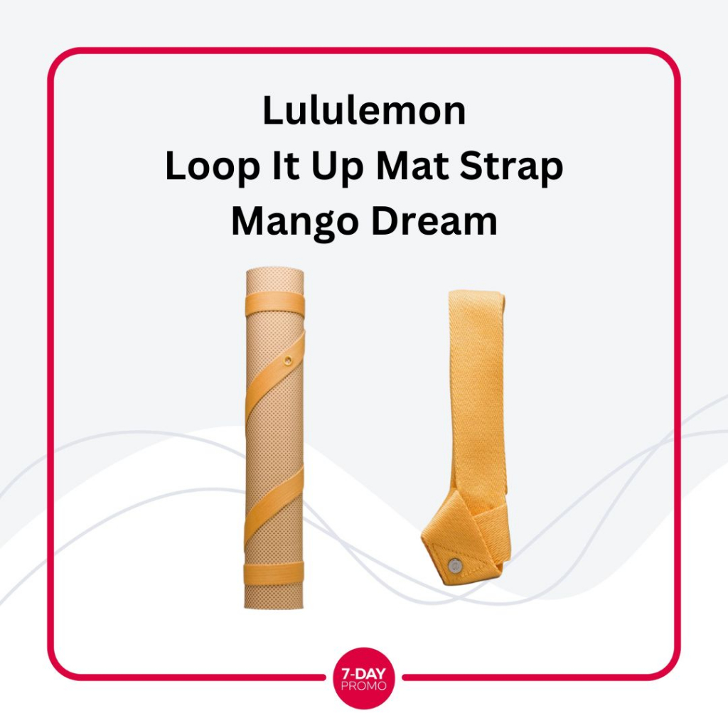 Lululemon Loop It Up Yoga Mat Strap - Mango Dream