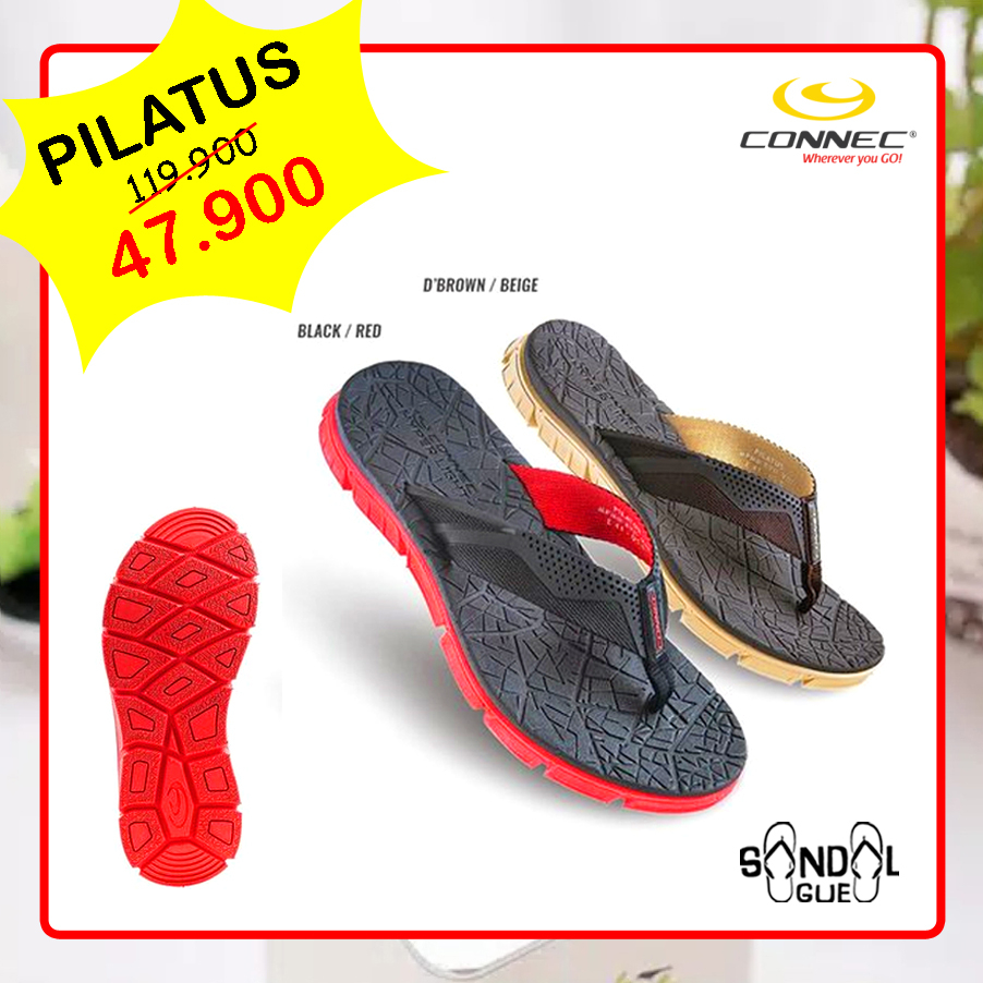 PROMO SANDAL PRIA KEKINIAN CONNEC VALDESS SQUAD PILATUS VEGAS 100% BARU