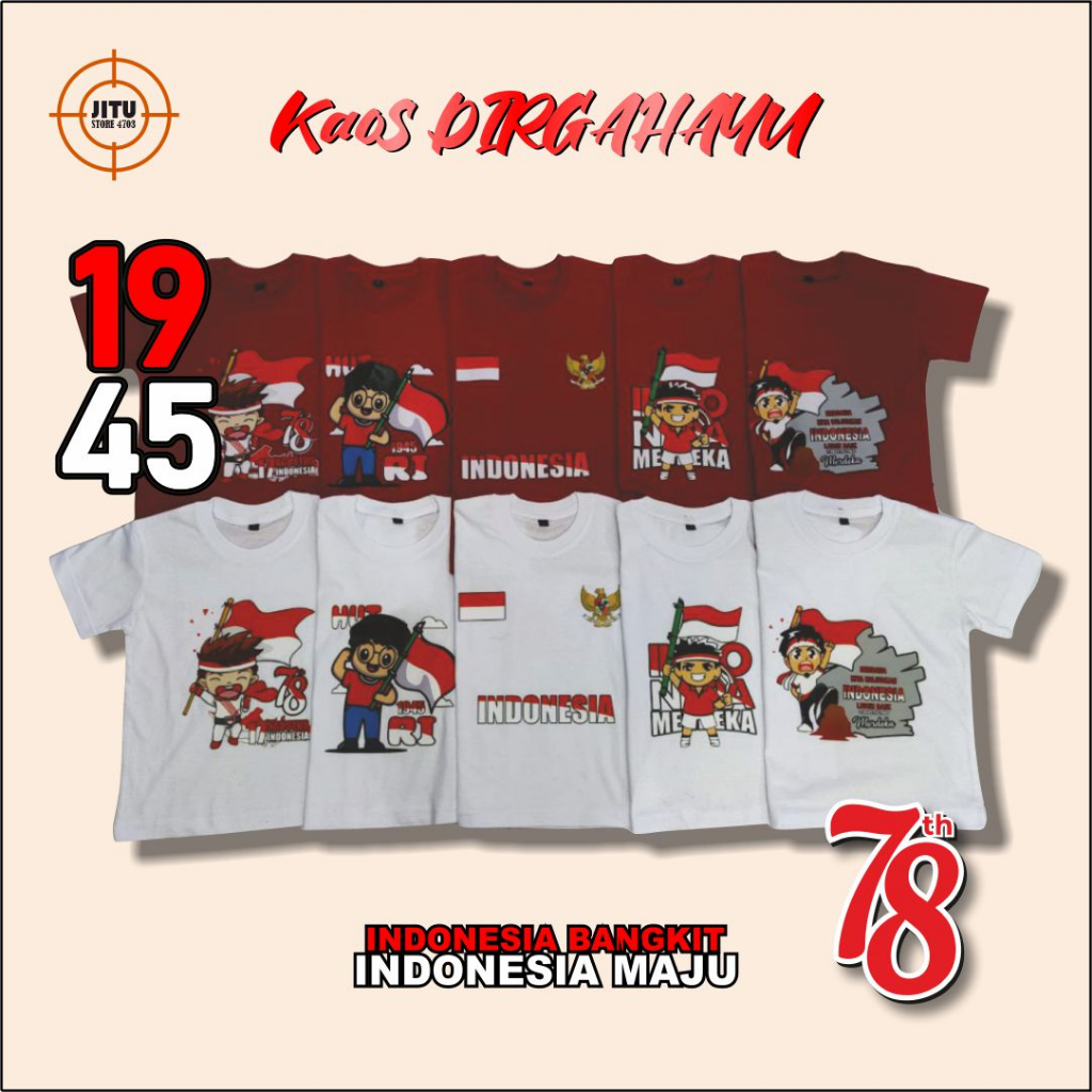 Kaos Anak Kemerdekaan Hut RI 17 Agustus