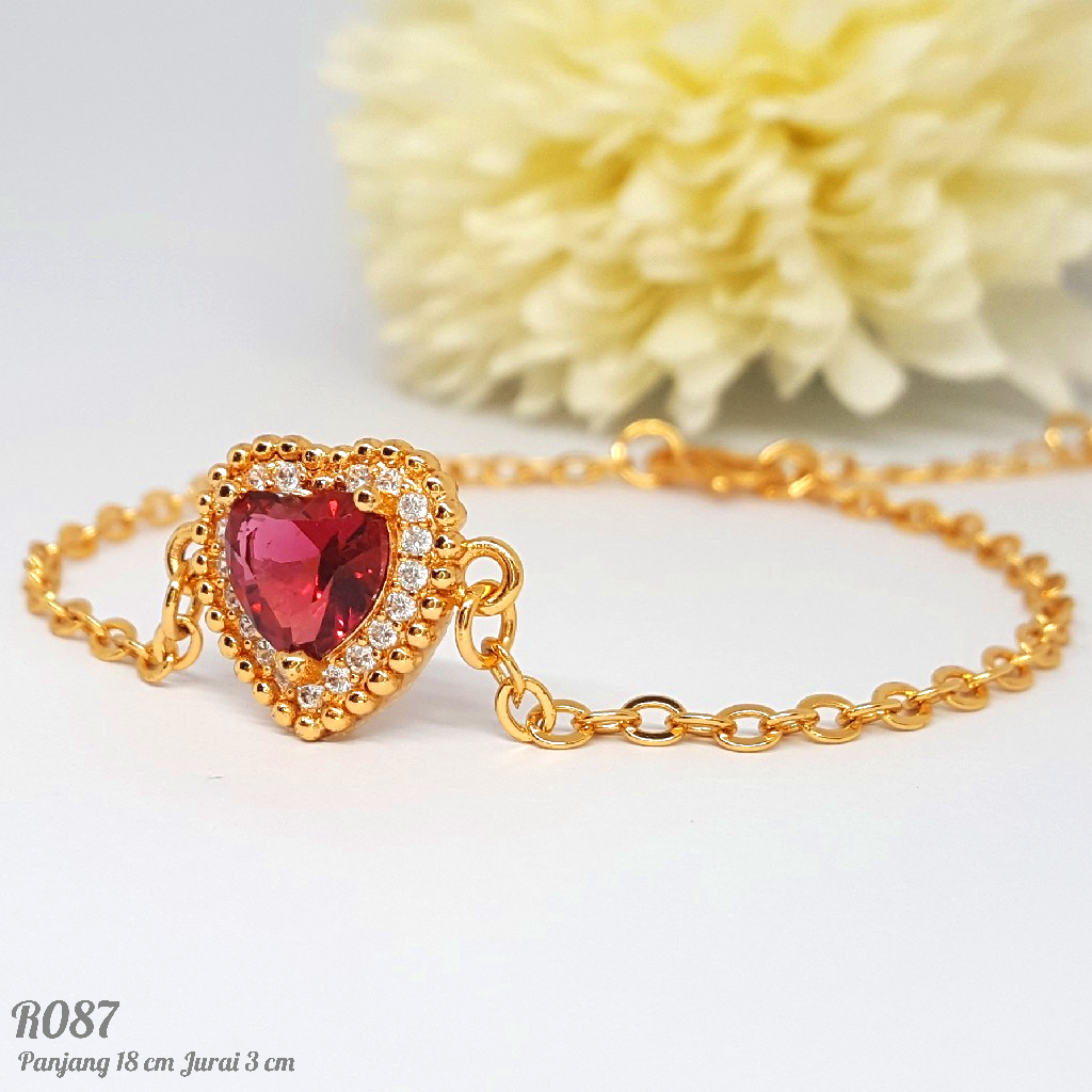 PGX Gelang Tangan Xuping Wanita Perhiasan Lapis Emas Aksesoris Fashion Premium - R087