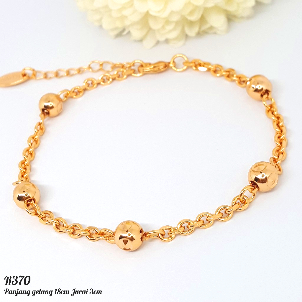 PGX Gelang Tangan Xuping Wanita Perhiasan Lapis Emas Aksesoris Fashion Premium - R370