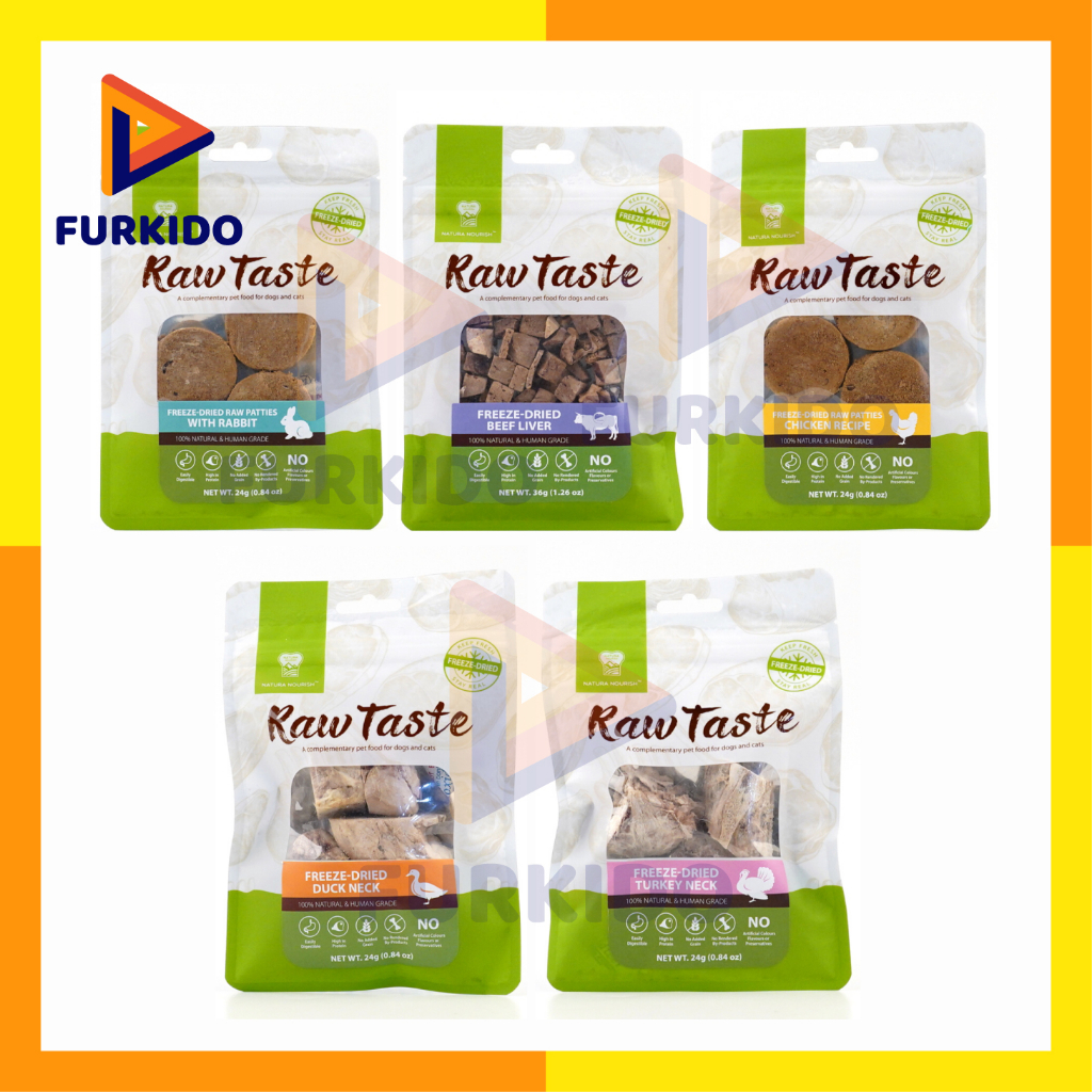 Natura Nourish Raw Taste Freeze Dried / Snack Anjing