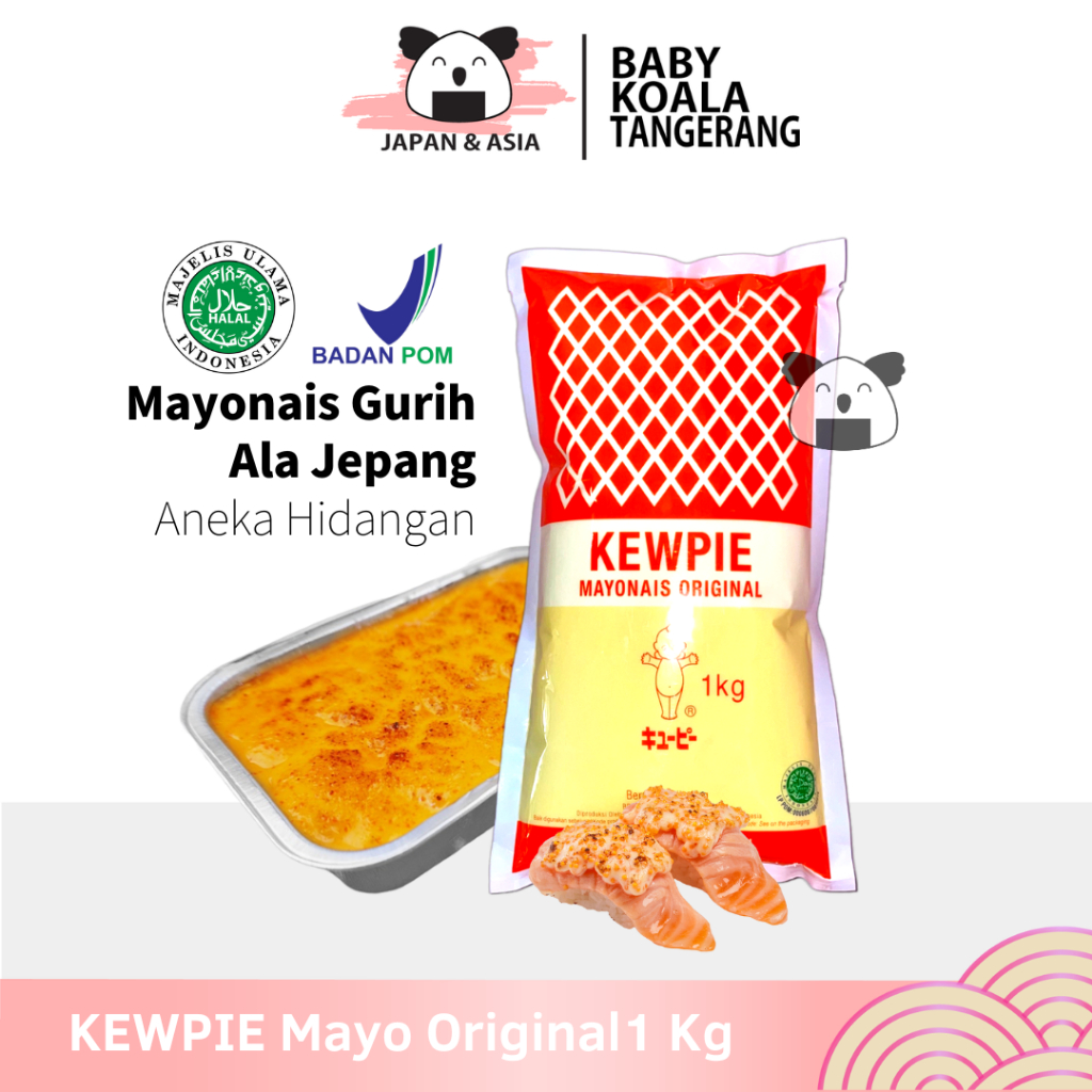 

(KHUSUS GOJEK) KEWPIE Mayo Original 1 Kg │ Mayonnaise Ori Ala Jepang.