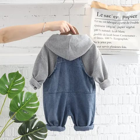 Setelan Anak Motif kodok warna mustard, grey dan denim biru lucu usia 6 bulan - 5 tahun premium