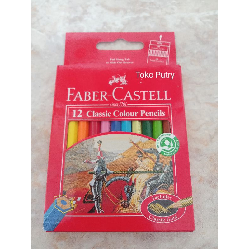 

Pensil Warna Faber-Castell isi 12 Warna ( Pendek )