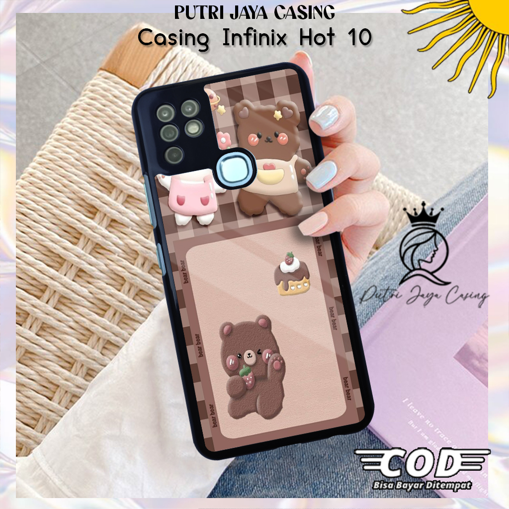 Case Hp Infinix Hot 10 Casing Infinix Hot 10 Motif ANIMEBEAR Casing Terbaru Case Karakter Lucu Casin