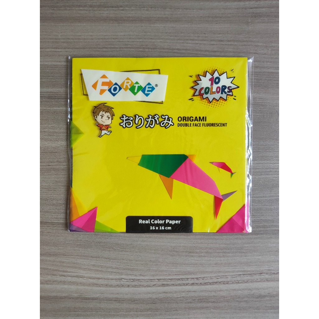 

Origami Paper Forte Dua Sisi Kertas Lipat 10 Warna Ukuran 16 x 16 Cm isi 20 Lembar Kertas Warna Kertas Origami Perlengkapan Sekolah Anak Stationery ATK Office Kantor