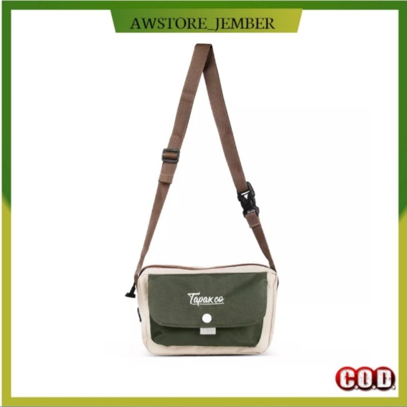 AWSTORE JEMBER Tas Selempang Pria Slingbag Pouch Tapax Shecker