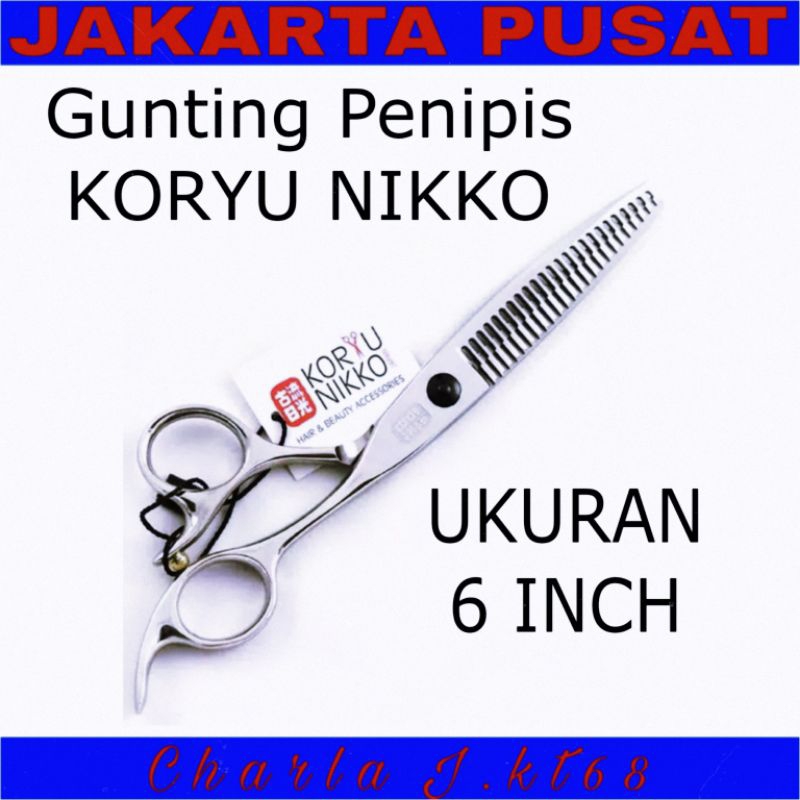 Gunting sasak / gunting penipis koryu nikko koryuniko JC624 6 inch