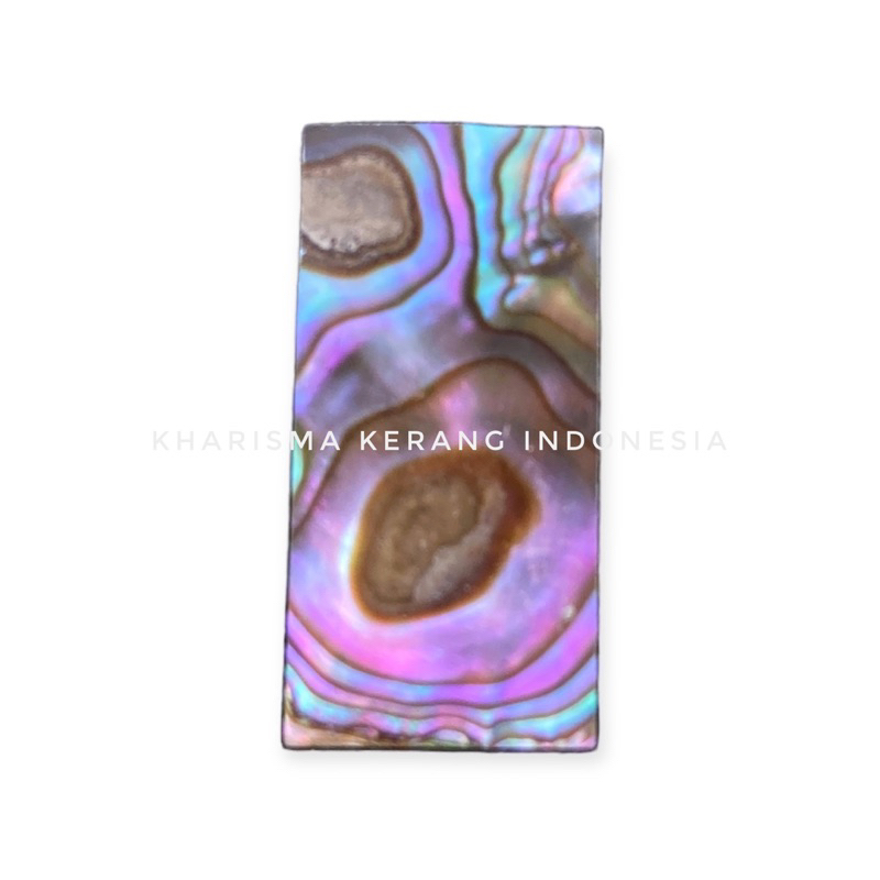 KHARISMA KERANG INDONESIA 10PCS ABALONE SHELL MOSAIC TILES NEW SEALAND 10x20mm CANGKANG KERANG ABALO