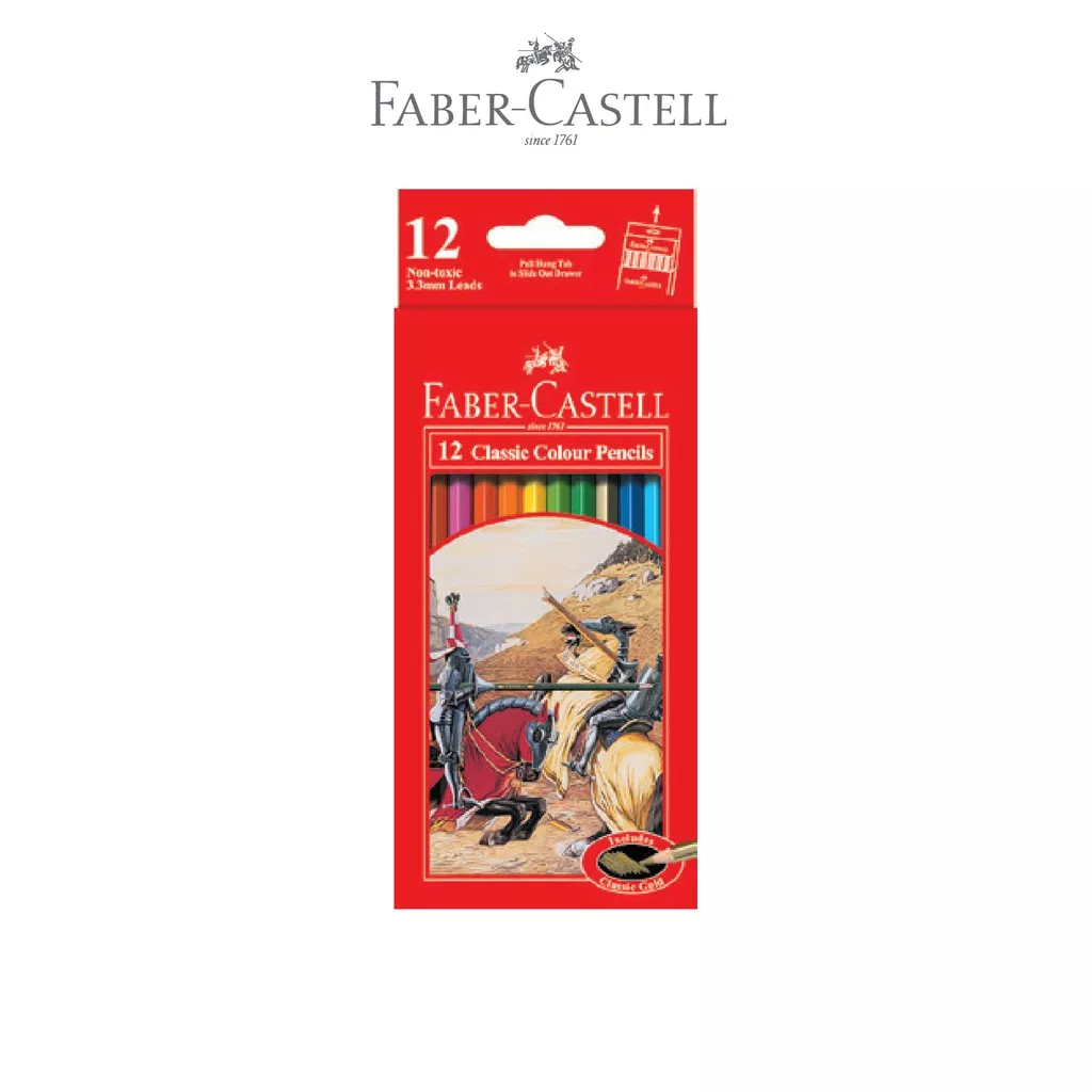 

Faber Castell Classic Colour Pencils 12L Panjang Faber Colored Pencil 12 Warna Pensil Warna Faber Pinsil Warna Anak Sekolah Pensil Cat Warna Alat Menggambar Stationery ATK