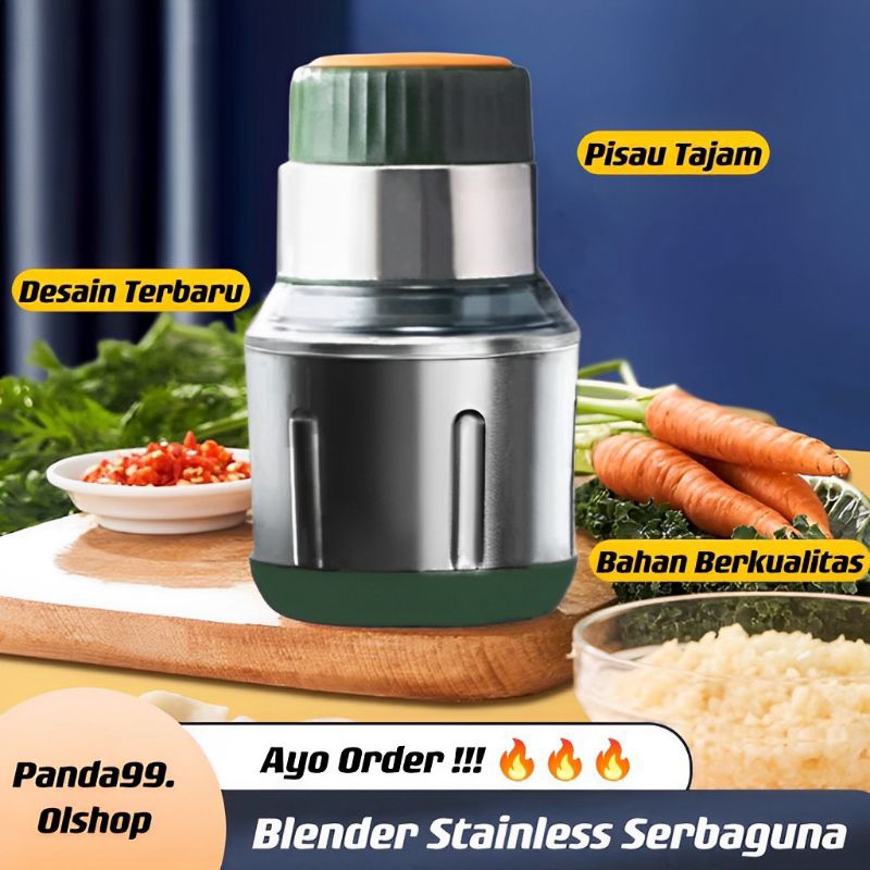 Blender Daging Chopper Stainless Penggiling Daging Multifungsi ⭐Panda99⭐