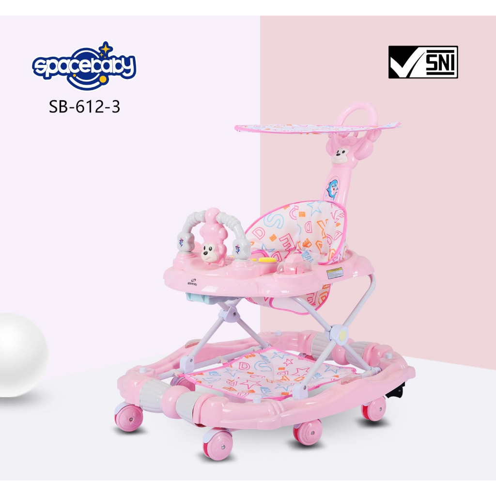 Baby Walker Space Baby By Pacific SB - 139, SB 612-3 &amp; SB 618-3 Alat bantu Jalan Anak