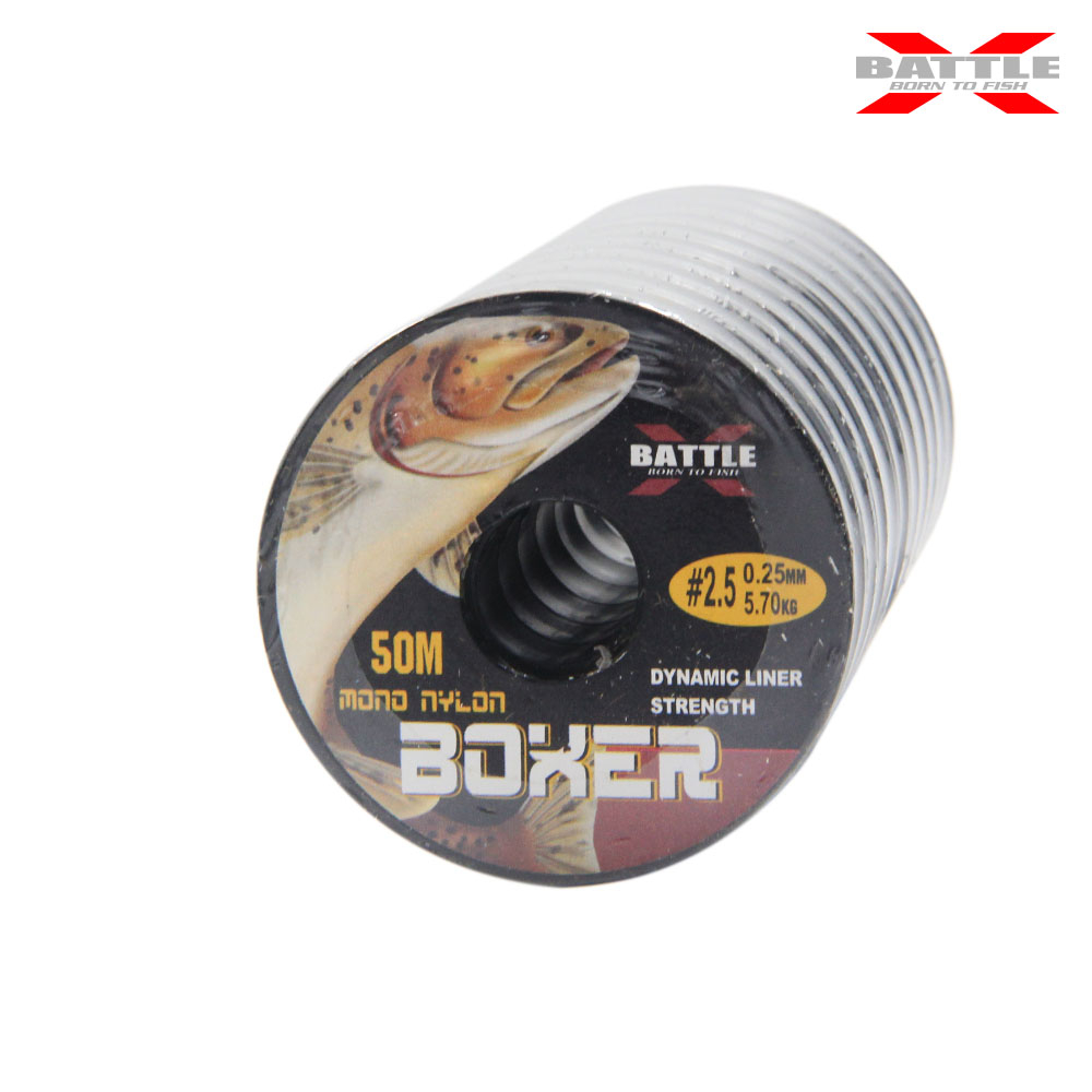BATTLE X BOXER Fishing Line Monofilament Fishing Line Senar Nylon