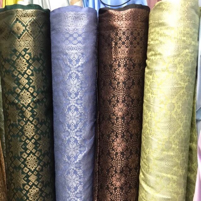 Bahan songket semi Palembang/Kain songket