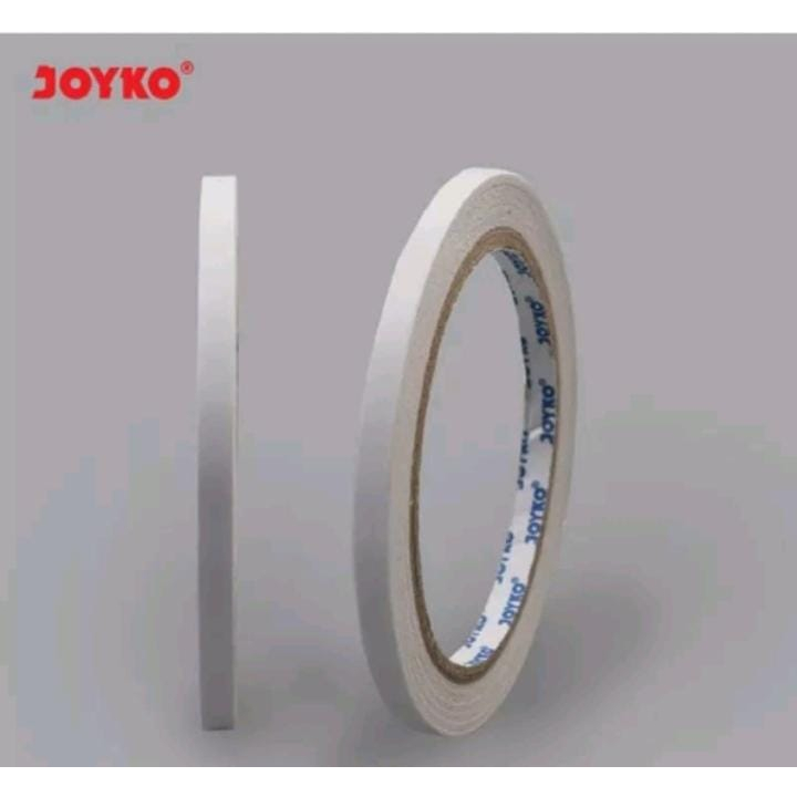 

Double Tape 6mm/ Double Tape Joyko/ Double Tape Perekat Ganda 2 Sisi JOYKO 6 mm x 15 Yard | 12mm x 15Y