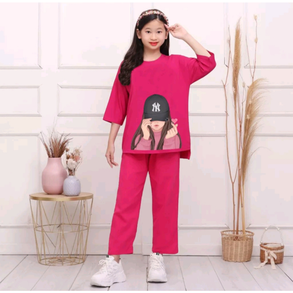 Loverfashion Setelan Anak Topi girl