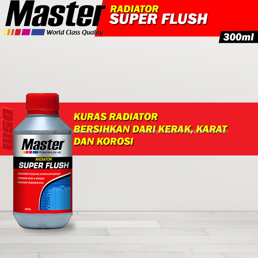 Master Super Flush Bersihkan Kerak Karat Radiator / Cocok Untuk Semua Jenis Raddiator Kendaraan