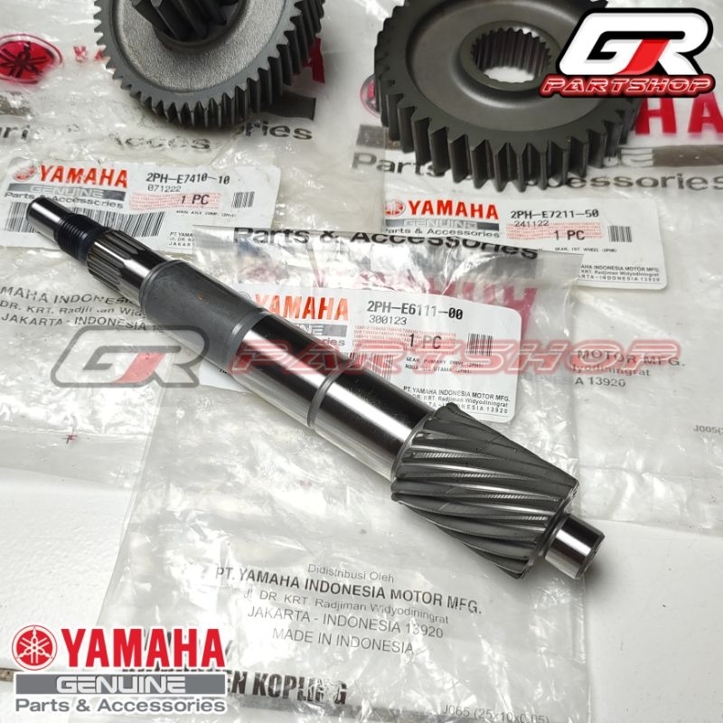 gir rasio set 3 bagian mio m3 s z fino 125 soul gt 125 xride 125 ori ygp original yamaha gigi susun datar as pully