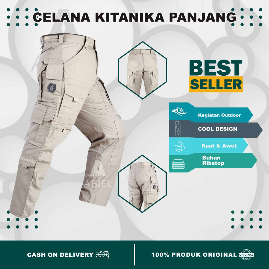 Celana Tactical kitanika / celana kitanica / celana kitanica panjang / celana cargo / Army / celana outdoor