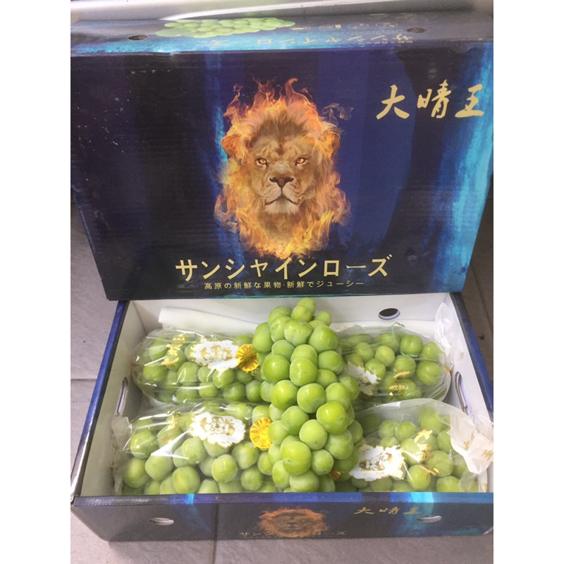 

Anggur Hijau Shine Muscat Grand Lion 1 Dus (3 KG) Fresh Import