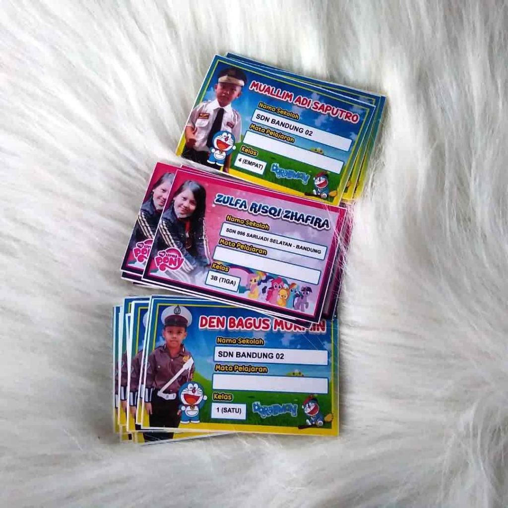 

25 PCS Stiker Nama Buku / Stiker Custom Nama Buku Sekolah Anak