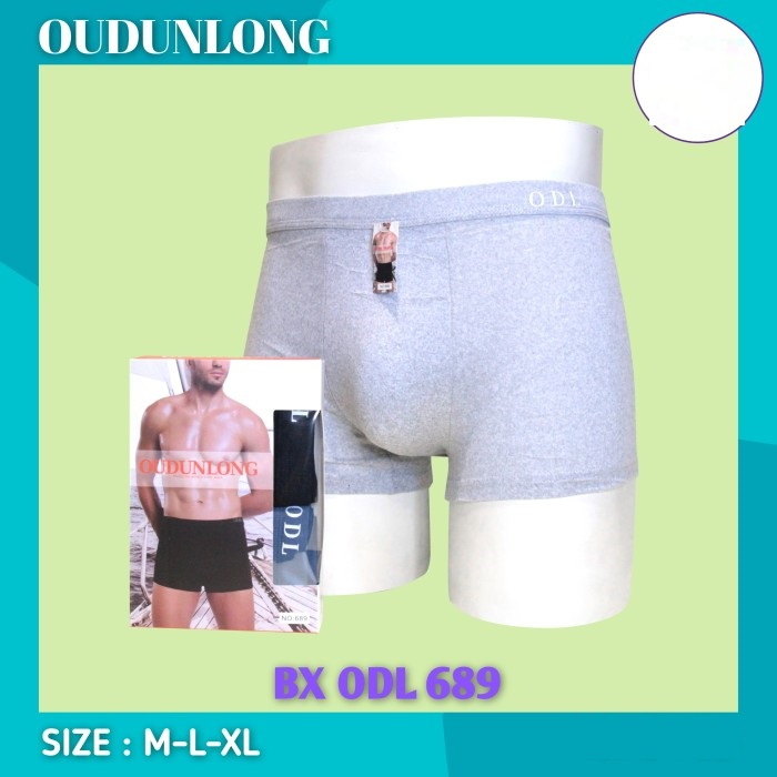 ( 1 BOX ISI 3 ) Celana Dalam BOXER Pria UNDUNLONG / CD Sempak BOXER Laki Laki IMPORT / Dalaman Cowok Super LEMBUT