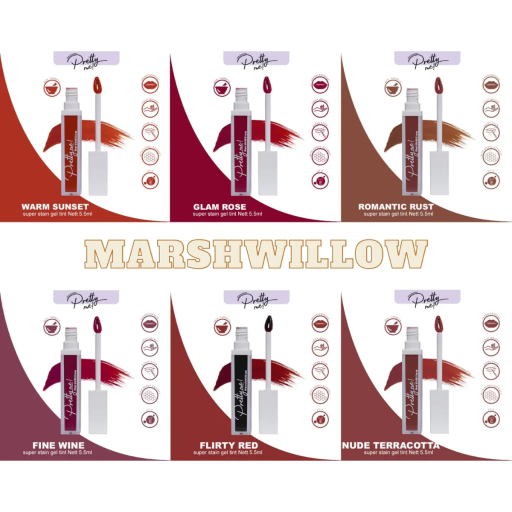 MARSHWILLOW Pretty Me Super Stain Gel Tint Liptint by Natasha Wilona