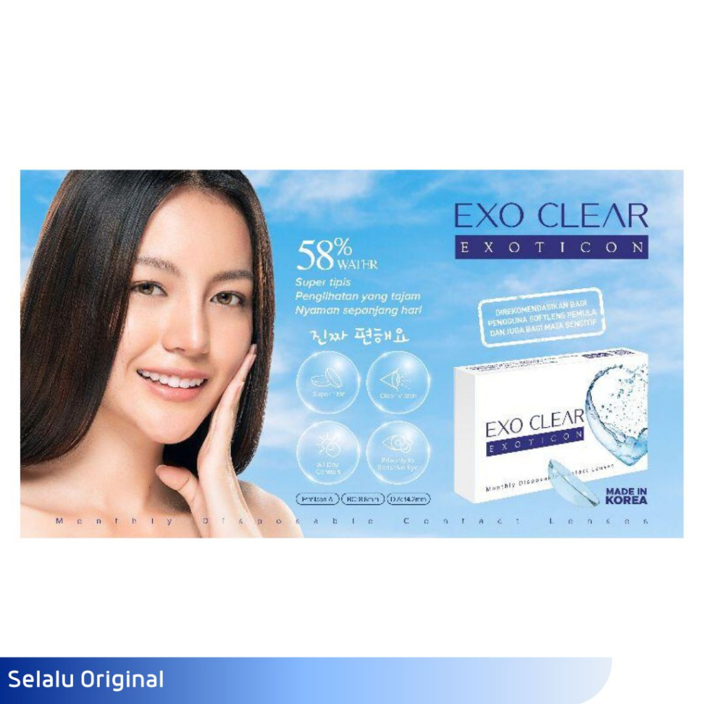 SOFTLENS BENING BULANAN X2 KADAR AIR TINGGI EXO CLEAR