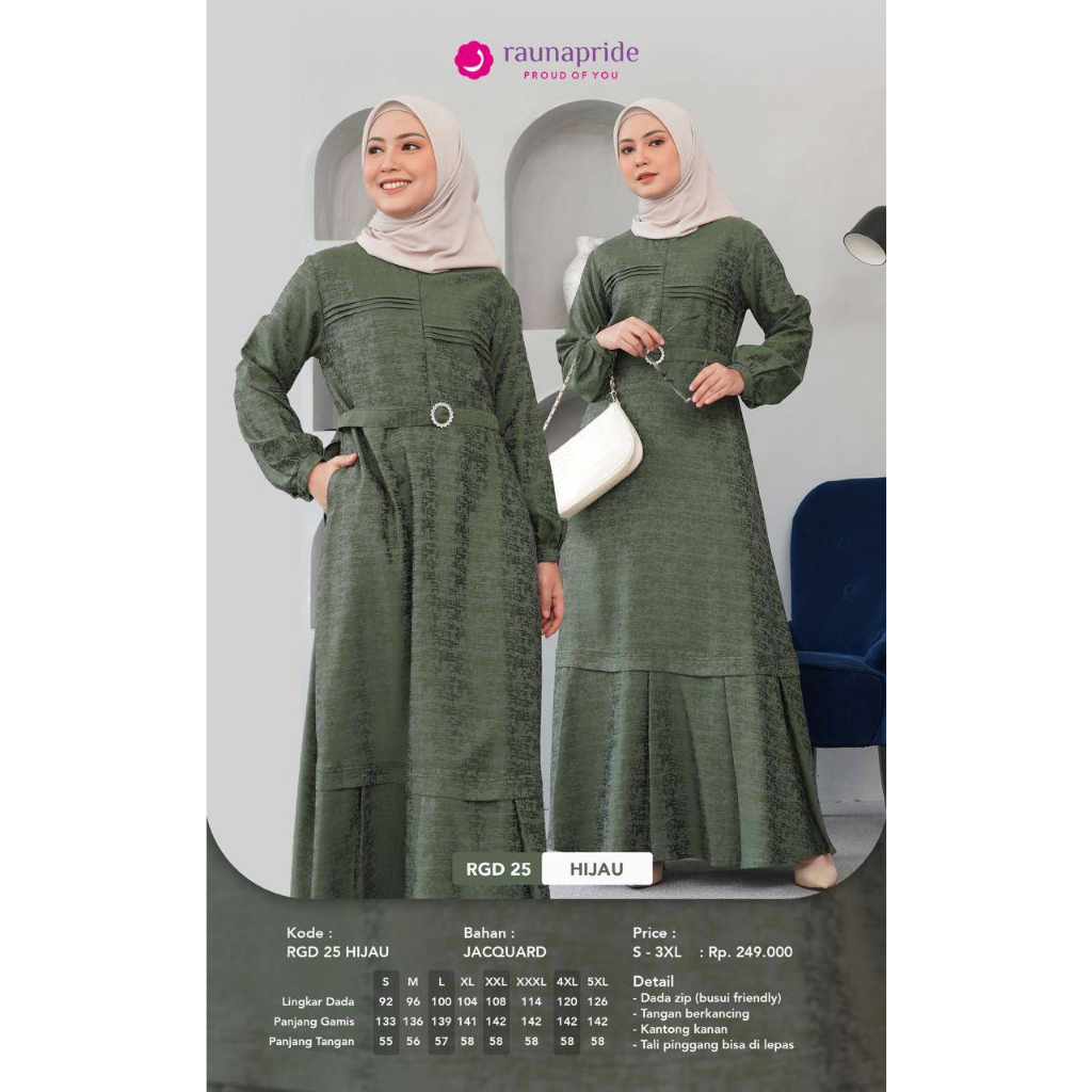 Rauna Gamis Dewasa - RGD 25 Gamis Terbaru 2023