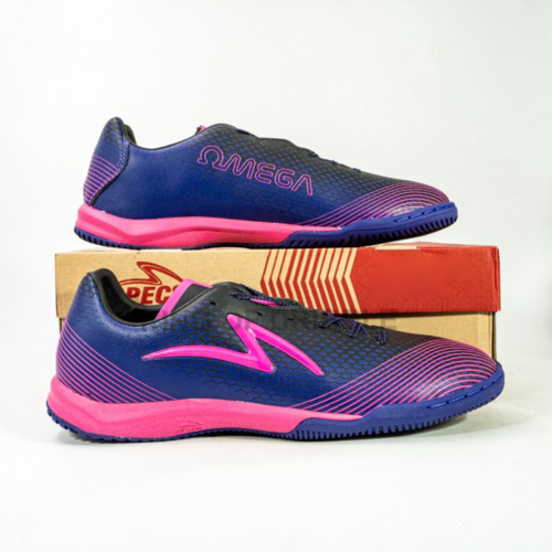 {MixaStore} Sepatu Futsal Specs LS Omega IN Violite Black 402125 Original BNIB - 43 Limited
