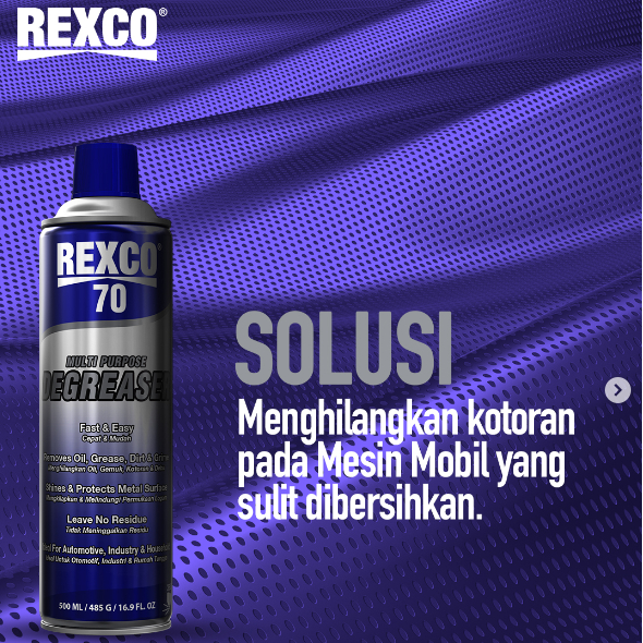 REXCO 70 500 ml Pembersih Kotoran Endapan Karbon Minyak DEGREASER MULTI TUJUAN Pembersih Gemuk Serba Guna Mesin dan Otomotif