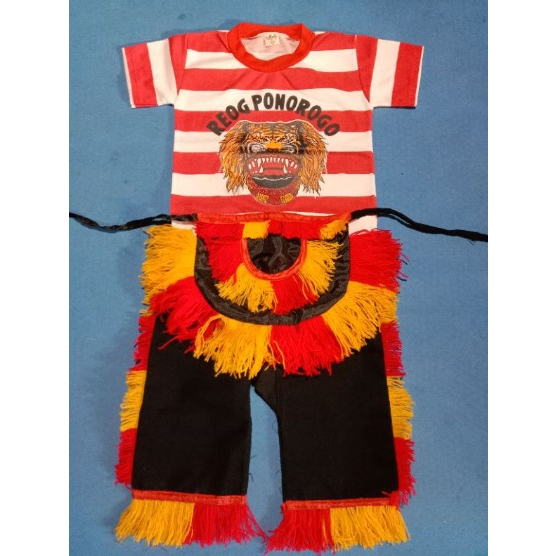 Kaos Anak Reog Ponorogo Usia 1- 6 Tahun / Kaos Reog / Stelan baju reog anak murah. stelan baju reog.