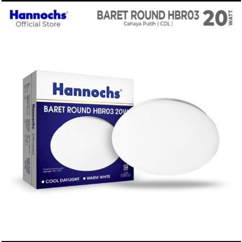 Lampu Baret Hanochs / Lampu Plafon Hannochs LED Baret Round HBR03 20W