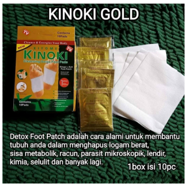 KOYO KAKI KINOKI GOLD DETOX FOOT PATCH PADS KOYO PENYERAP RACUN